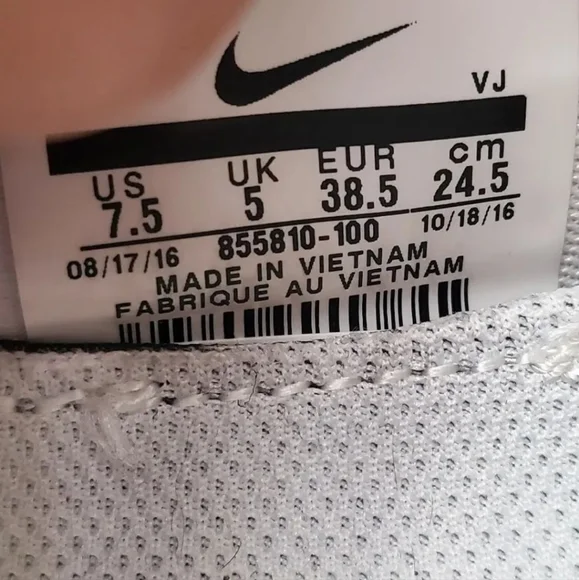 Nike LUNAR SKYLUX White 5 uk 38 eu 7.5 US run easy support trainers - Picture 7 of 9